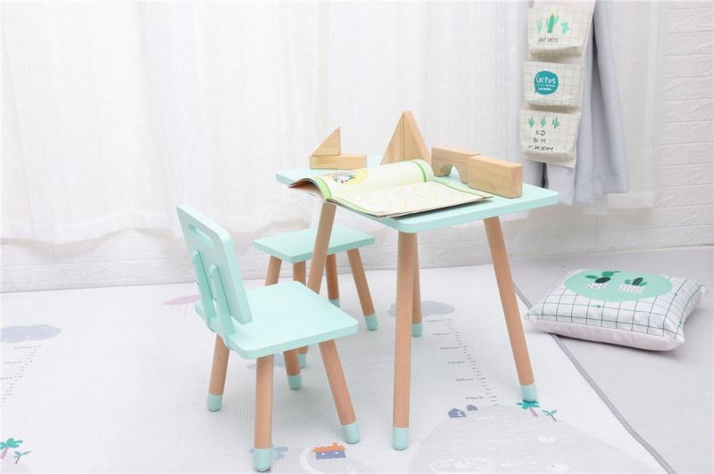 European Children Table and Chair Set Study Activity Toddler Chair and Stool