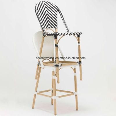 China Supplier Modern Stackable Rattan Bar Counter Stool Chair