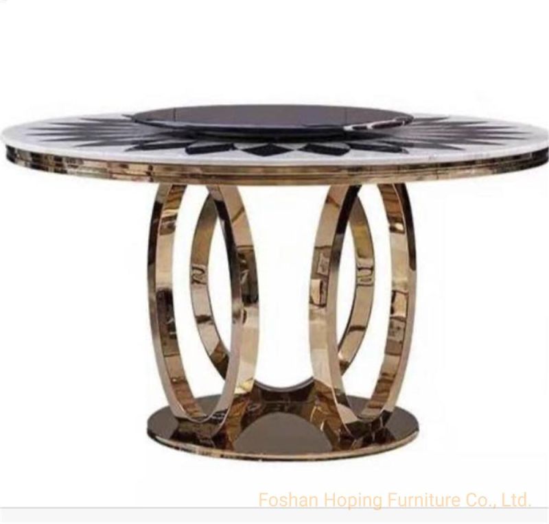 Wedding Decoration Cake Stand Flower Display Gold Steel Metal Plinths Black Glass Top Table