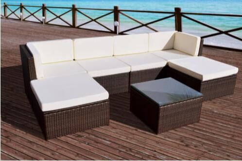 7PC Rattan Sofa Set Outdoor Sectional Patio Furniture