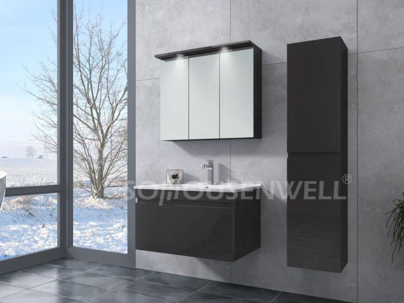 Housen Commercial Mirror Cabinet with LED Light European Bathroom Vanity