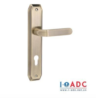 Door Handle Plate Lever Mortise Door Lock Sets Zinc Alloy Handles with Iron Plate
