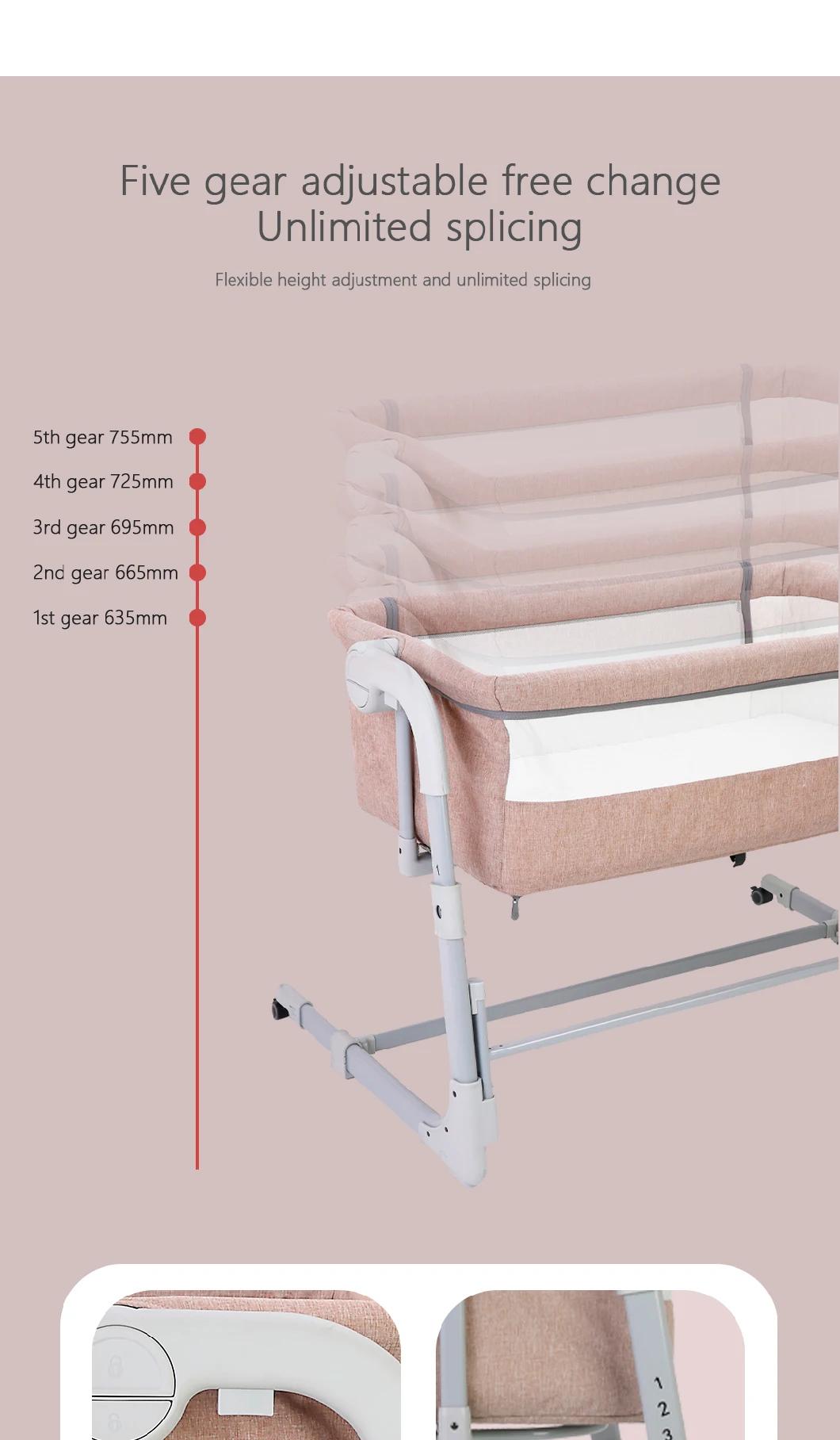High Standard Stable Crib Cot Baby Bed in Competitive Price