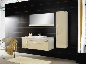Wall Hung European Style Bathroom Vanity with Side Cabinet Gbw208