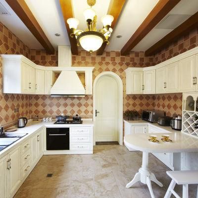 European Professional Design High End Solid Wood Kitchen Cabinet Furniture
