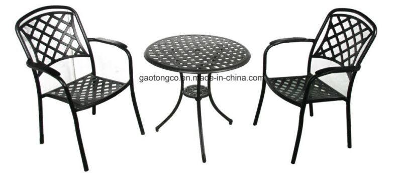 3 Pieces All Weather Outdoor Patio Cast Aluminum Garden Sets Furniture