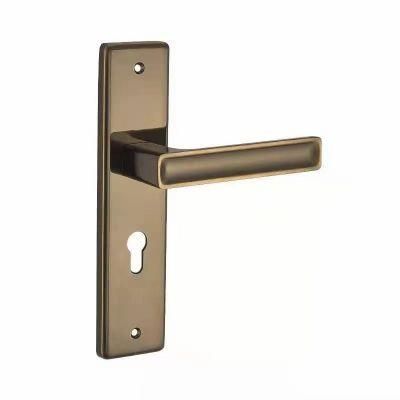 Hardware Zinc Alloy Modern Plate Door Handle Set Lock for Interior and Doors High Quality Plate Door Lock
