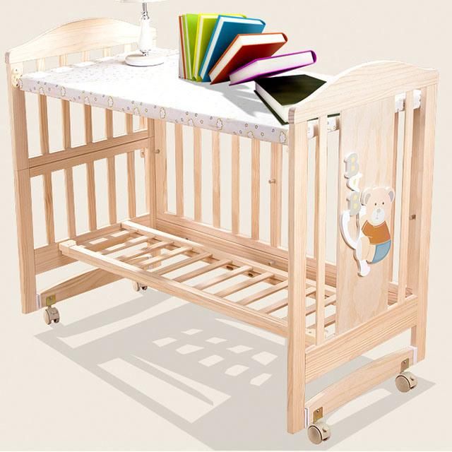 Baby Bed Wooden White, Custom Large European Cribs