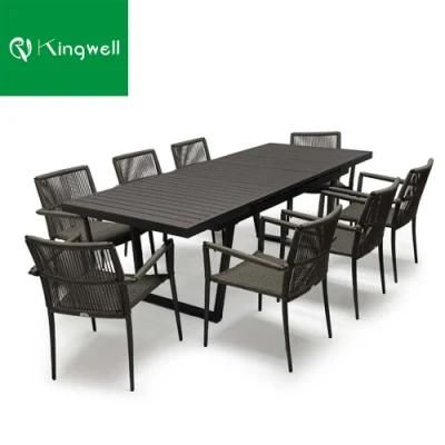 Modern Aluminum Furniture Set Bistro Table and Chair Balcony Chair Furniture for Outdoor