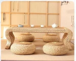 Tatami Tatami Tea Table Floor Japanese Zen Tea Table and Chair Combination Simple Bay Window Balcony Low Table Solid Wood Kang Table