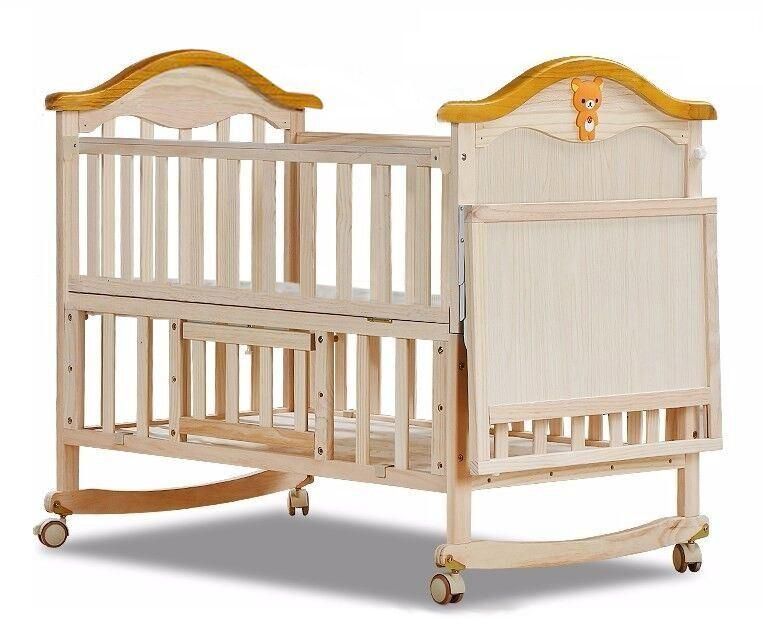 Wholesale Factory Price European Quality Portable Fashion Baby Crib Baby Bed Bedside Bed