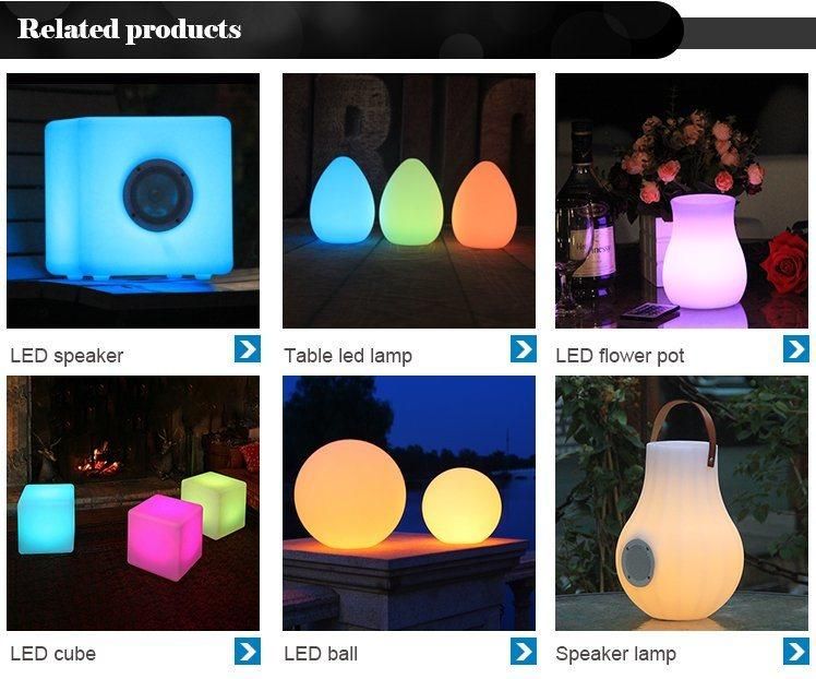 Professional Waterproof 16 Colors LED Flower Pot
