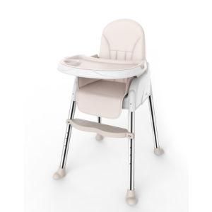 Adjustable PU Cover Easy Cleaning Baby Dining Chair/Baby Chair