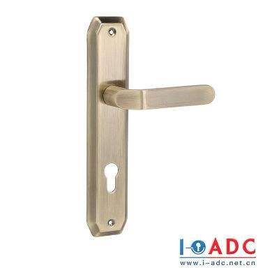 Furniture Door Window Door Locks Various Materials Aluminium Zinc Alloy Hardware Door Handle with Plate