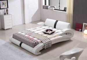 European Home Furniture Modern Leather Upholstered Bed