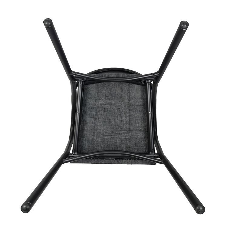 European Style Stackable Ergo Textilene Mesh Chair Commercial Restaurant Outdoor Furniture