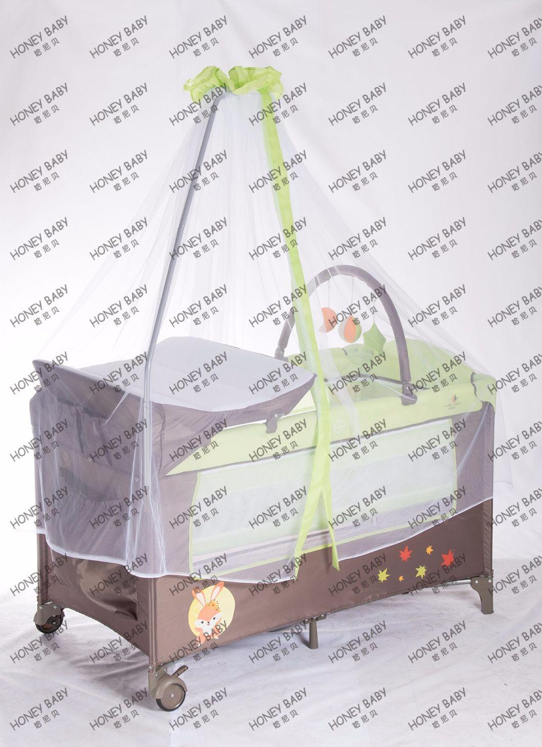 Baby Palypen with Hanging Mosquito Net/Hanging Mosquito Net Baby Playpen /Luxury Playpen /Travel Cot