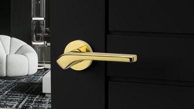 New Design European Privacy Interior Zinc Aluminum Alloy Door Handle