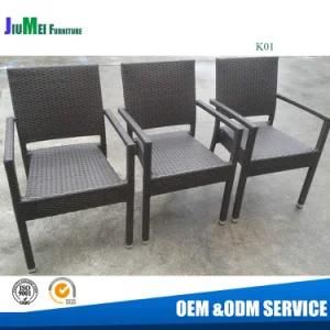 Outdoor Garden Patio Furniture Aluminum Stackable Dining Rattan Chair (K01)