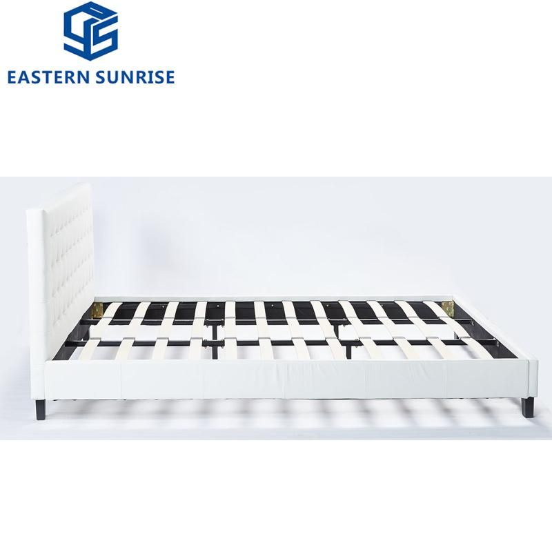 European Environmental Standard Leather Double Bed