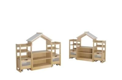 Multifunctional Wooden Early Childhood Kindergarten Cabinets Preschool Classroom Kids Furniture for Sale