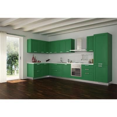 Custom-Made European Style Cabinetry Real Estate Project Wooden Kitchen Cabinet