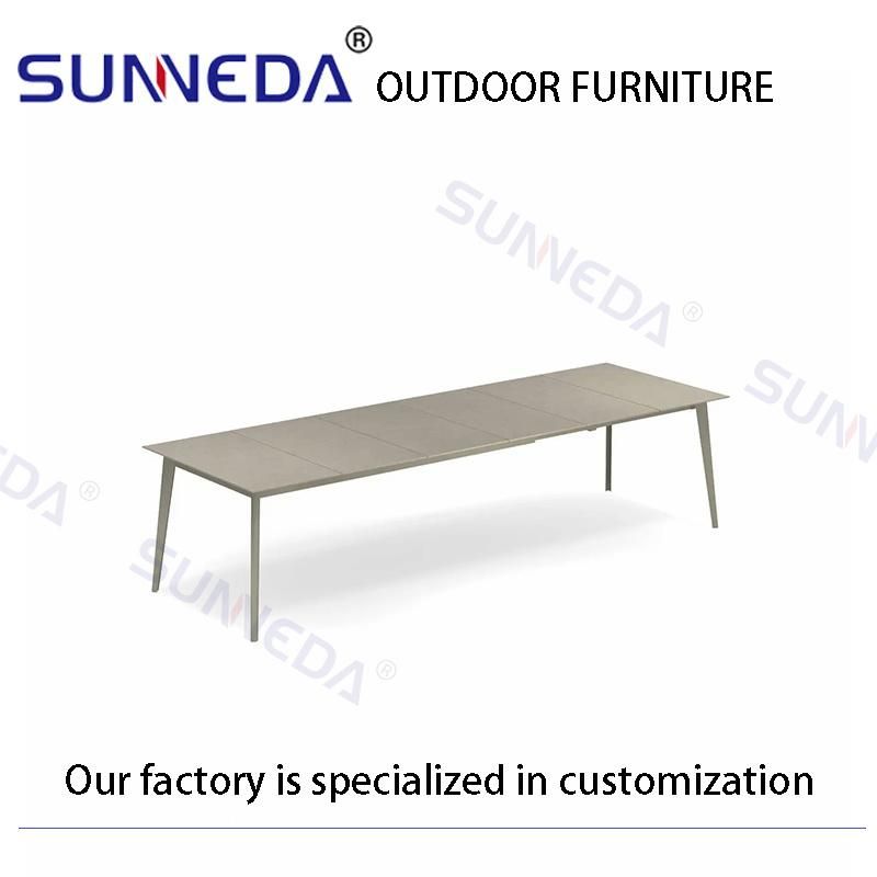 Villa Beach Backyard European Style Aluminium Alloy PVC Outdoor Furniture