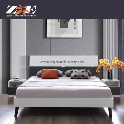 Home Furniture Bedroom Set Kling Size Bed with Night Table