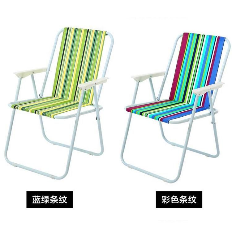 Folding Chair Outdoor Leisure Spring Chair Camping Beach Chair Indoor Back Chair Lunch Chair