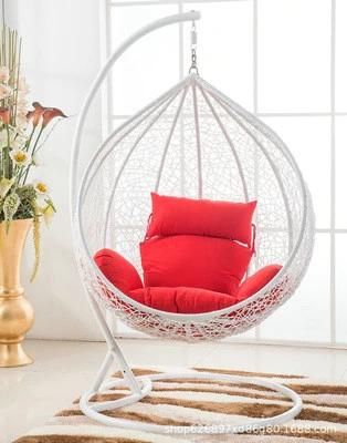 New Design Cane Furniture Casual Outdoor Home Garden Hanging Chair PE Rattan Wicker Leisure Chair