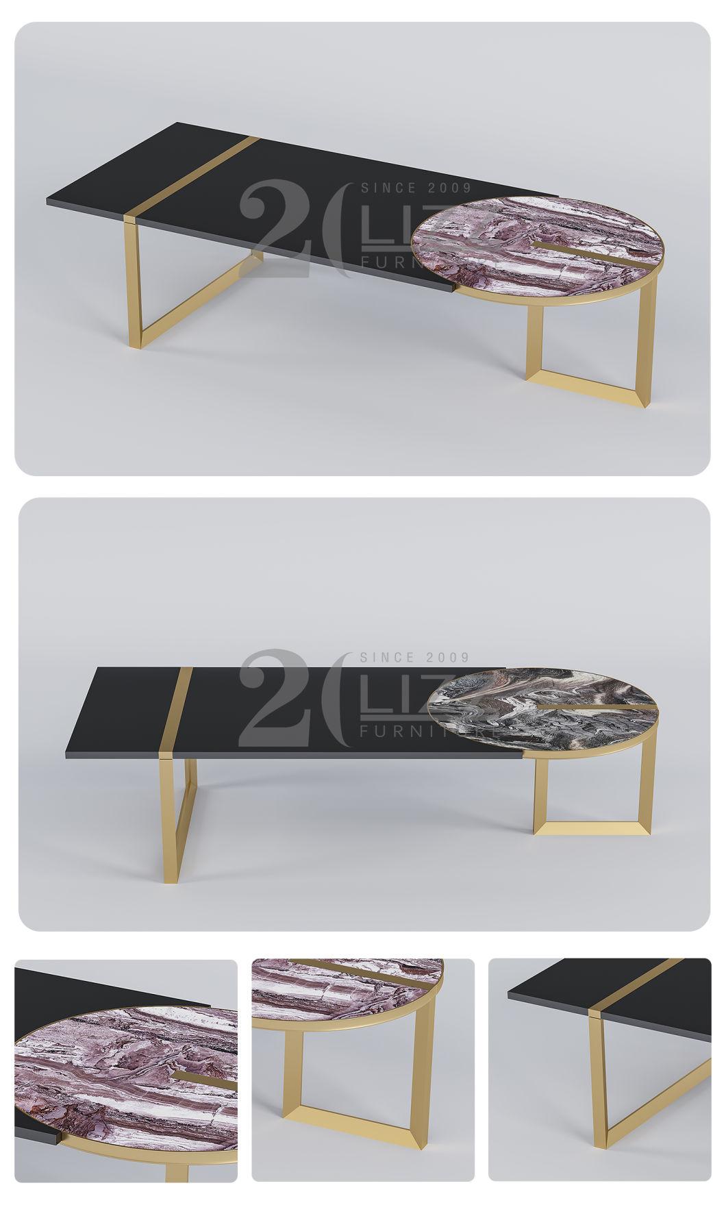 Nordic Style Home Living Room Furniture Modern Marble Top Coffee Table