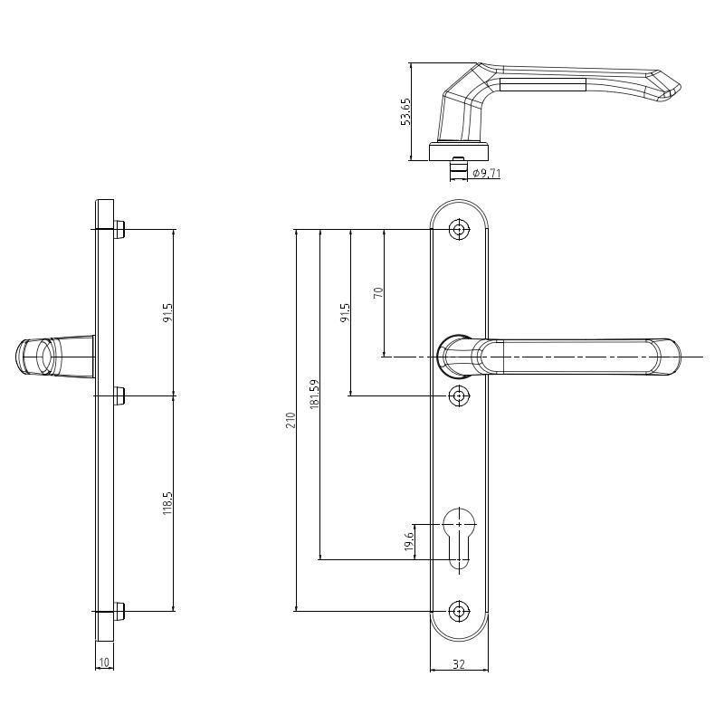 China Supplier Aluminium Alloy Furniture Handle Zinc  Alloy Shenzhen Door Handle