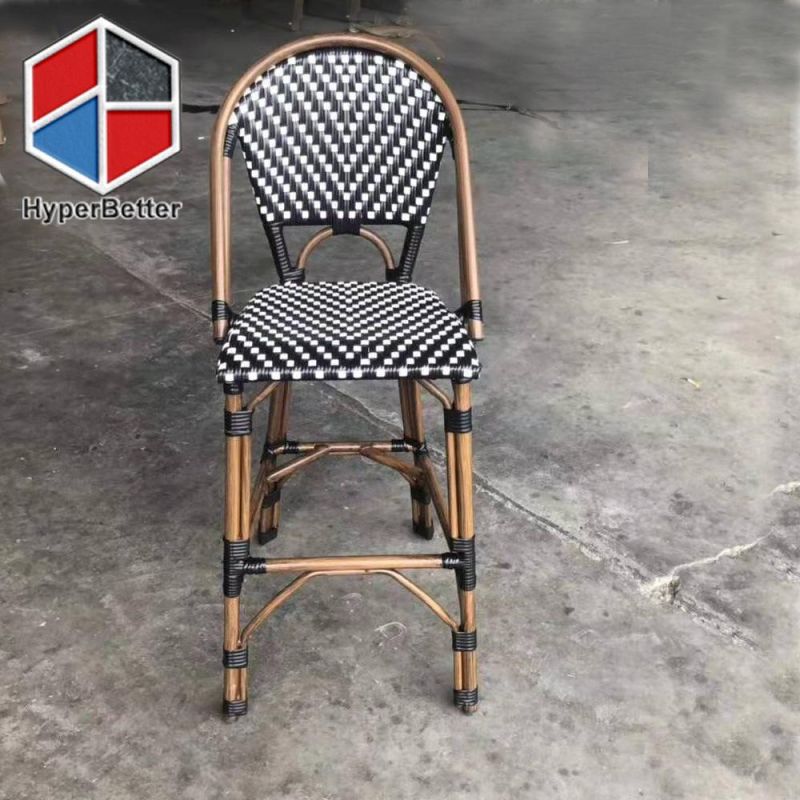 Aluminum Bamboo Chair for Outdoor Coffee Table