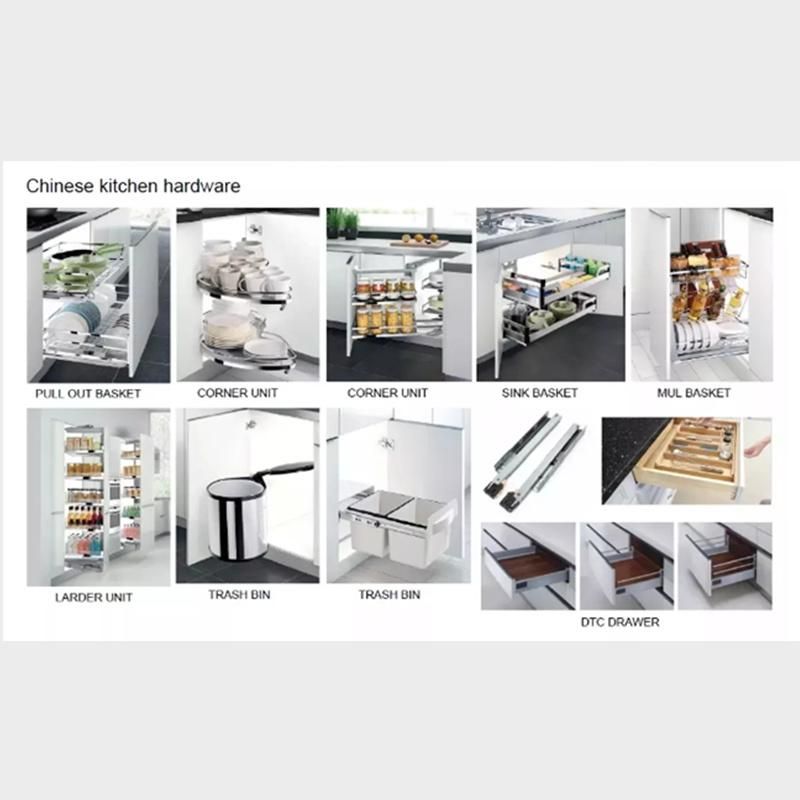 European Style Designs Furniture PVC Door Panel Kitchen Cabinet
