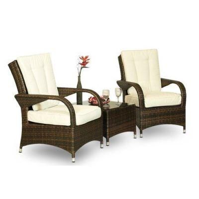 Outdoor Furniture 3 Piece Conversation Set Outdoor Furniture with Cushions (WF-1710115)