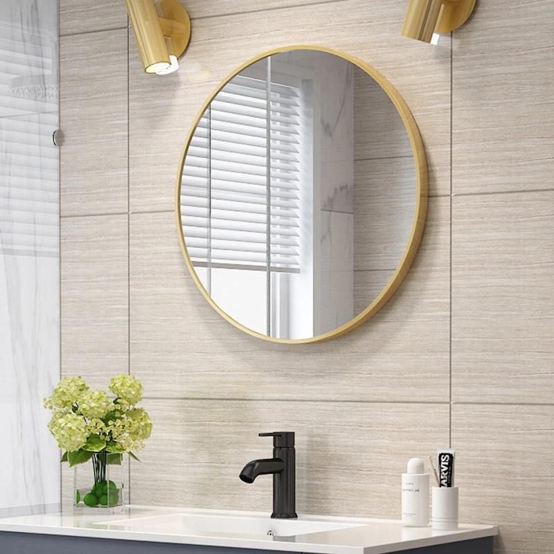 Gold Black Home Wall Decor Frame Hotel LED Bathroom Mirror