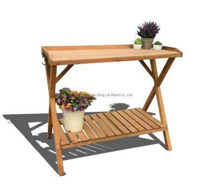 Hot Sale Custom Outdoor Natural Wooden Flower Stand