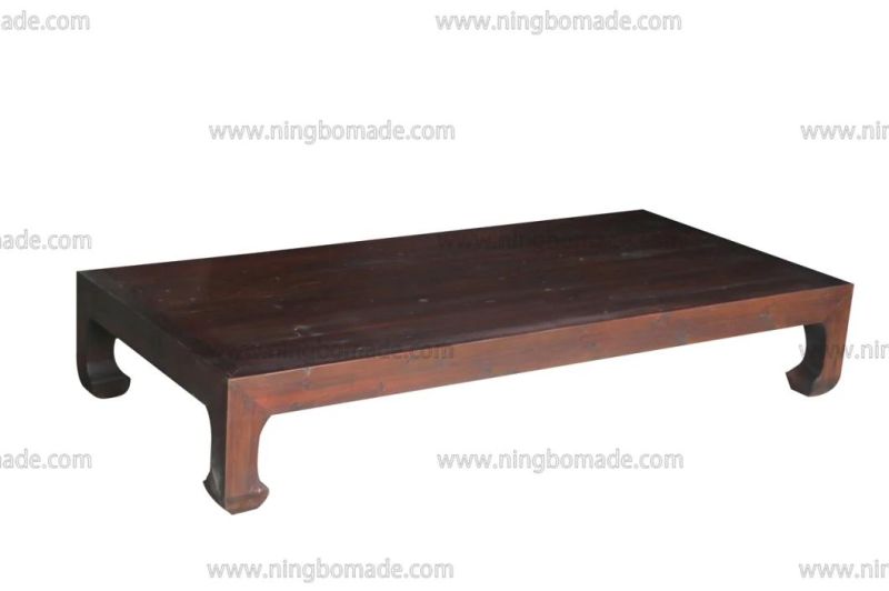Nordic Country Farm House Design Furniture Brown Reclaimed Fir Wood Ming Coffee Table