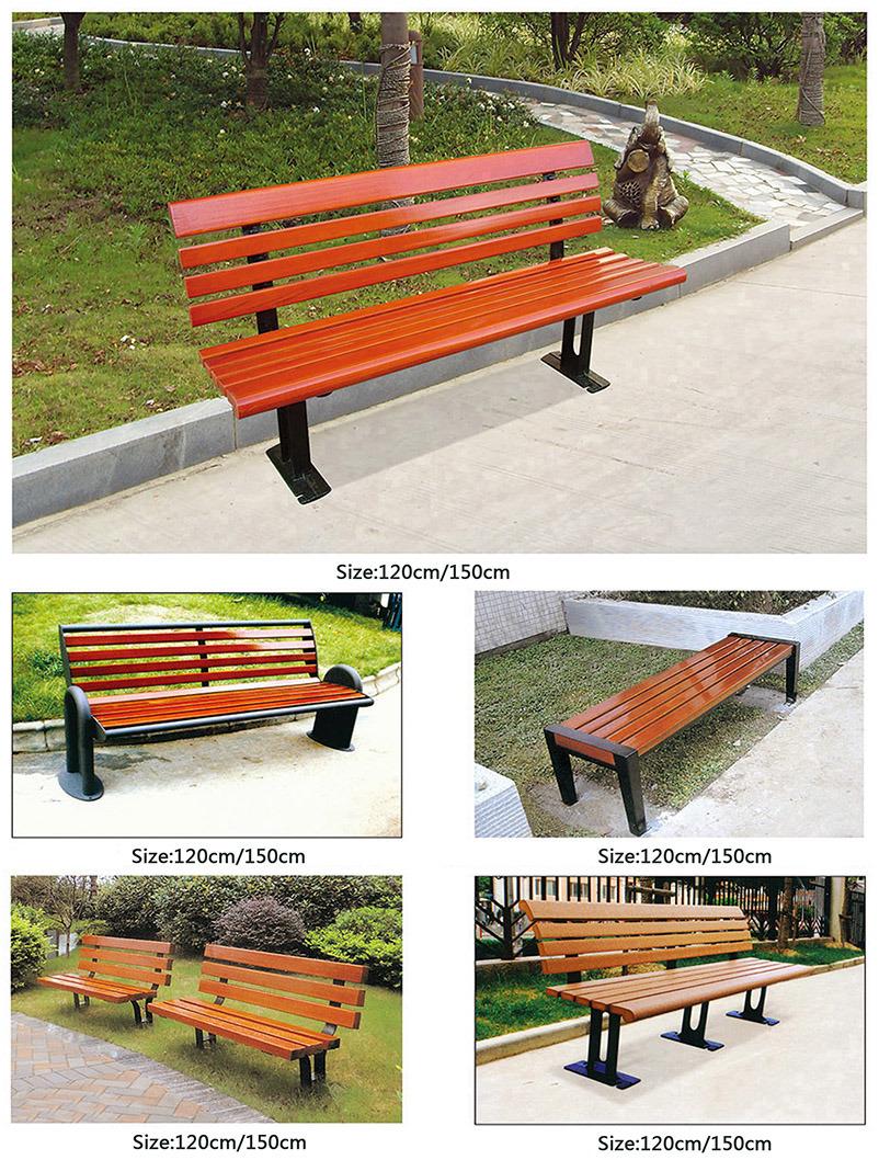 New Design Hot Sale Outdoor Wood Garden Bench Chair
