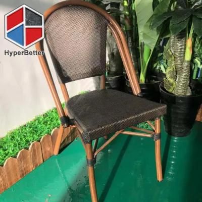 Outdoor French Bistro Chair Aluminum Frame