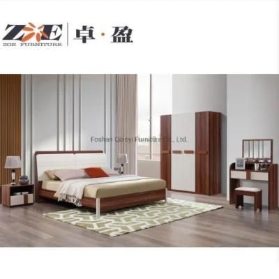 Hot Sale Cheap Price MDF Bedroom Furniture Wooden Bed
