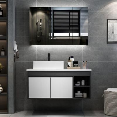 European Style Hotsale Wall Mounting Design Slate Countertop Vanity Bathroom Cabinet