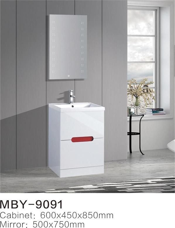 European Style Washroom Modern Bathroom Mirror Cabinet with Leg Floor Standing Bathroom Cabinets From Manufacturer