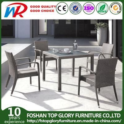 Rattan Wicker Furniture Garden Dining Table Set (TG-166)