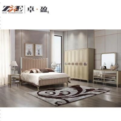 Classic Home Luxury Fashion Solid Wooden Bedroom Furniture Set