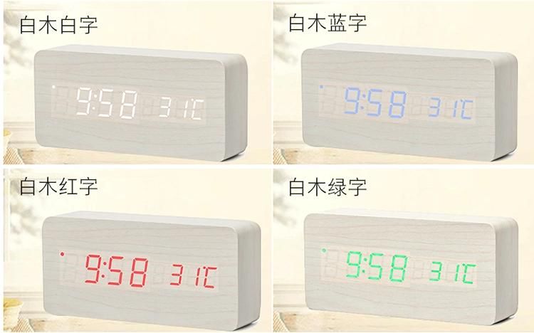 Gift LED Desk Alarm Clock with Ajustable Night Light for Daily Life