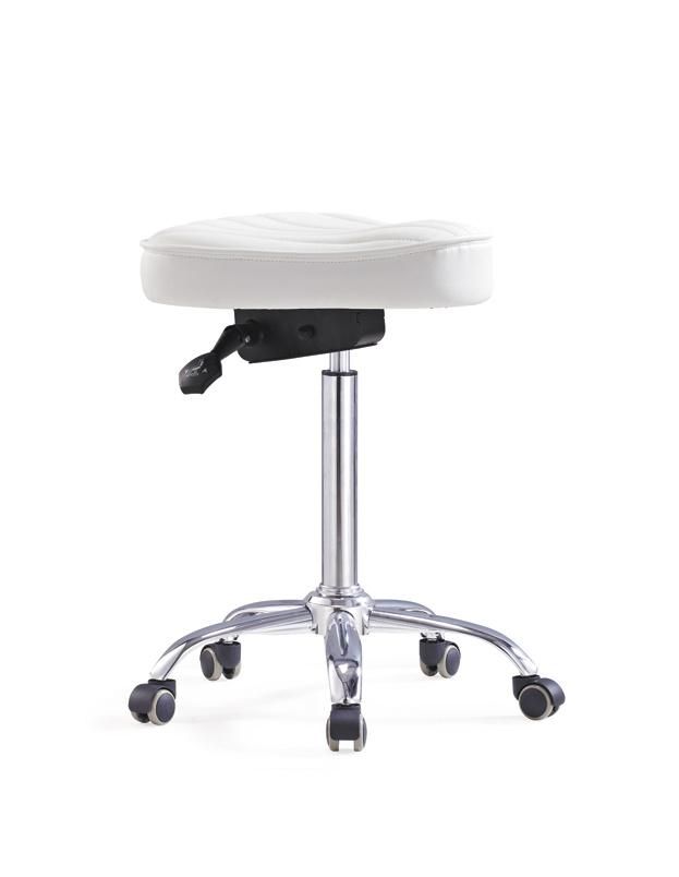 Salon SPA Massage Adjustable Chair Office Beauty Salon Stool with Wheels Rolling