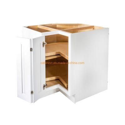 Modern White Shaker Customized Kitchen Grey Installing Wall Cabinets CB008