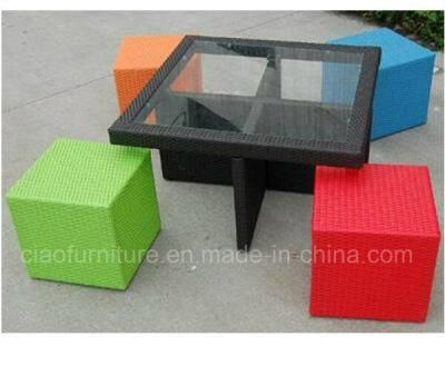 Foshan Garden Patio Furniture Rattan Dining Set