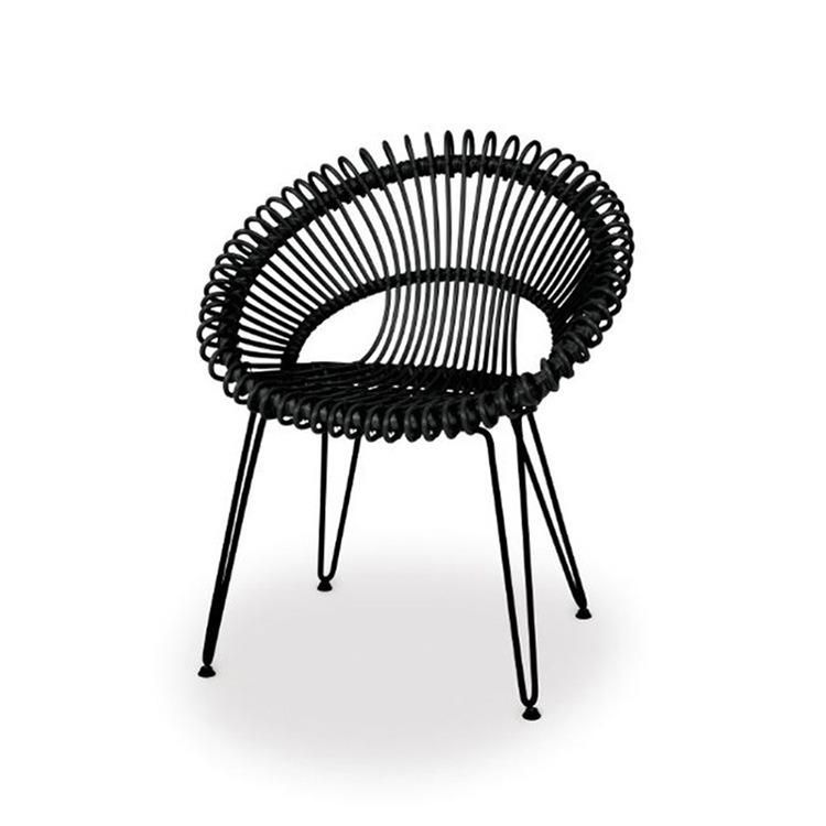 Hot Sale PE Rattan Outdoor Garden Chair Patio Dining Set Hotel Furniture Wicker Chair